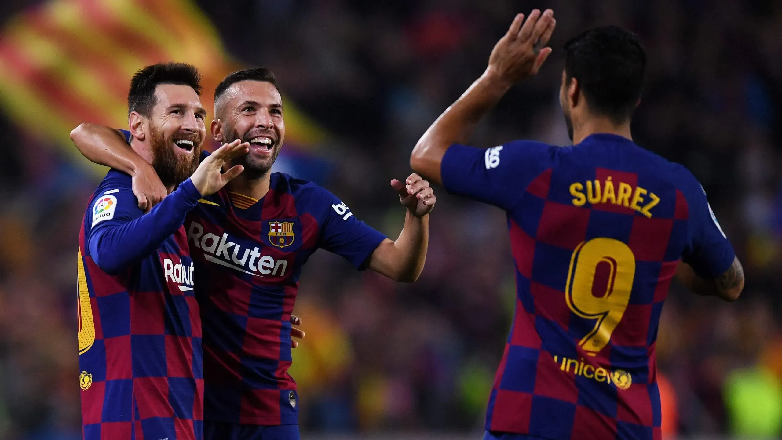 Luis Suárez podría volver a ser compañeros de Jordi Alba y Lionel Messi. Getty Images.