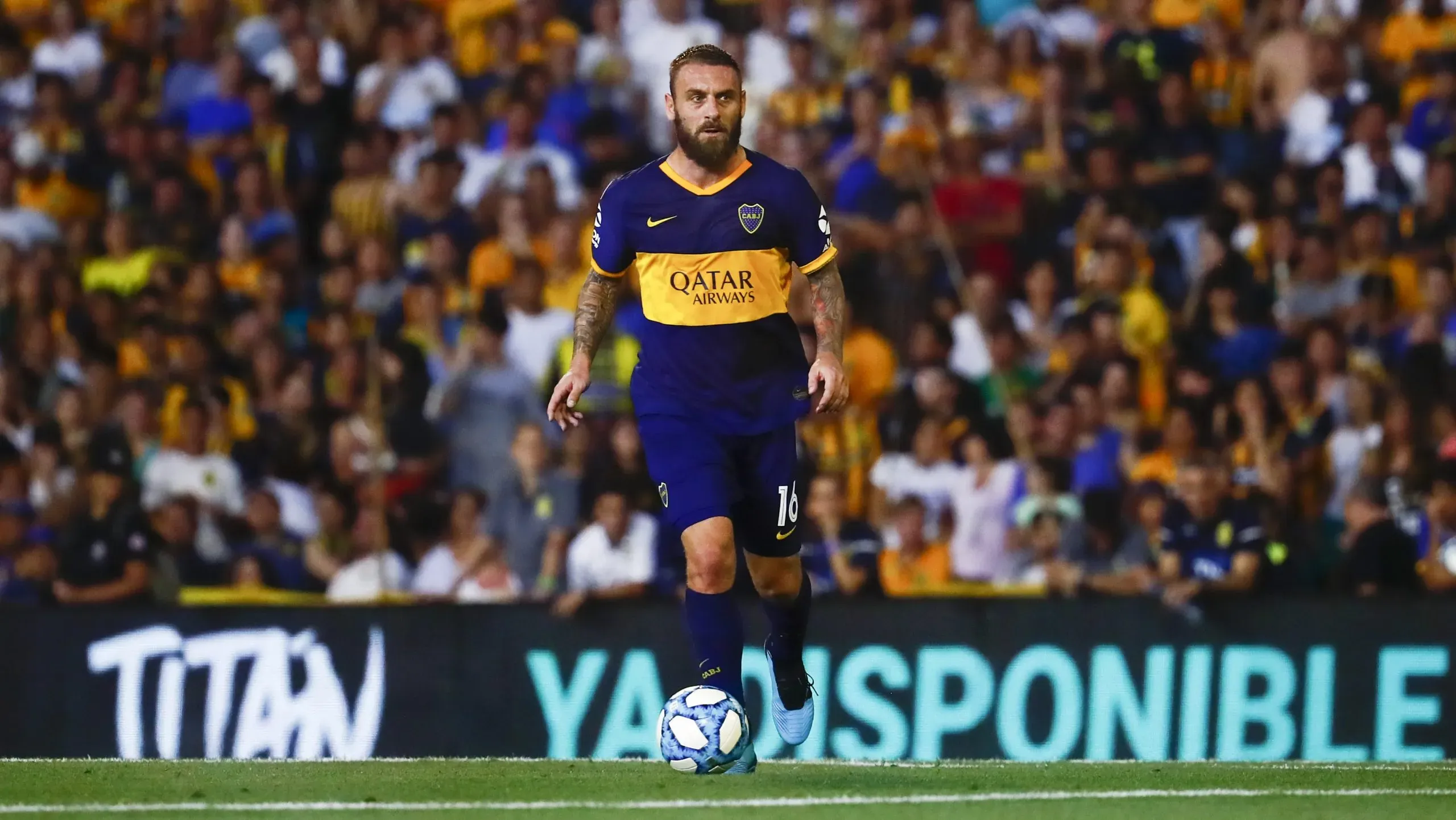 Daniele De Rossi en su paso por Boca en 2019.