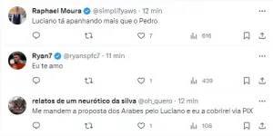 Torcedores do São Paulo nas redes sociais. Foto: Twitter.