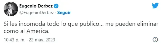 Tuit de Eugenio Derbez