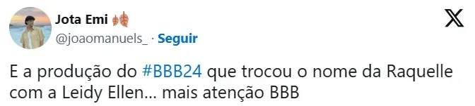 Web critica falha da Globo no BBB 24