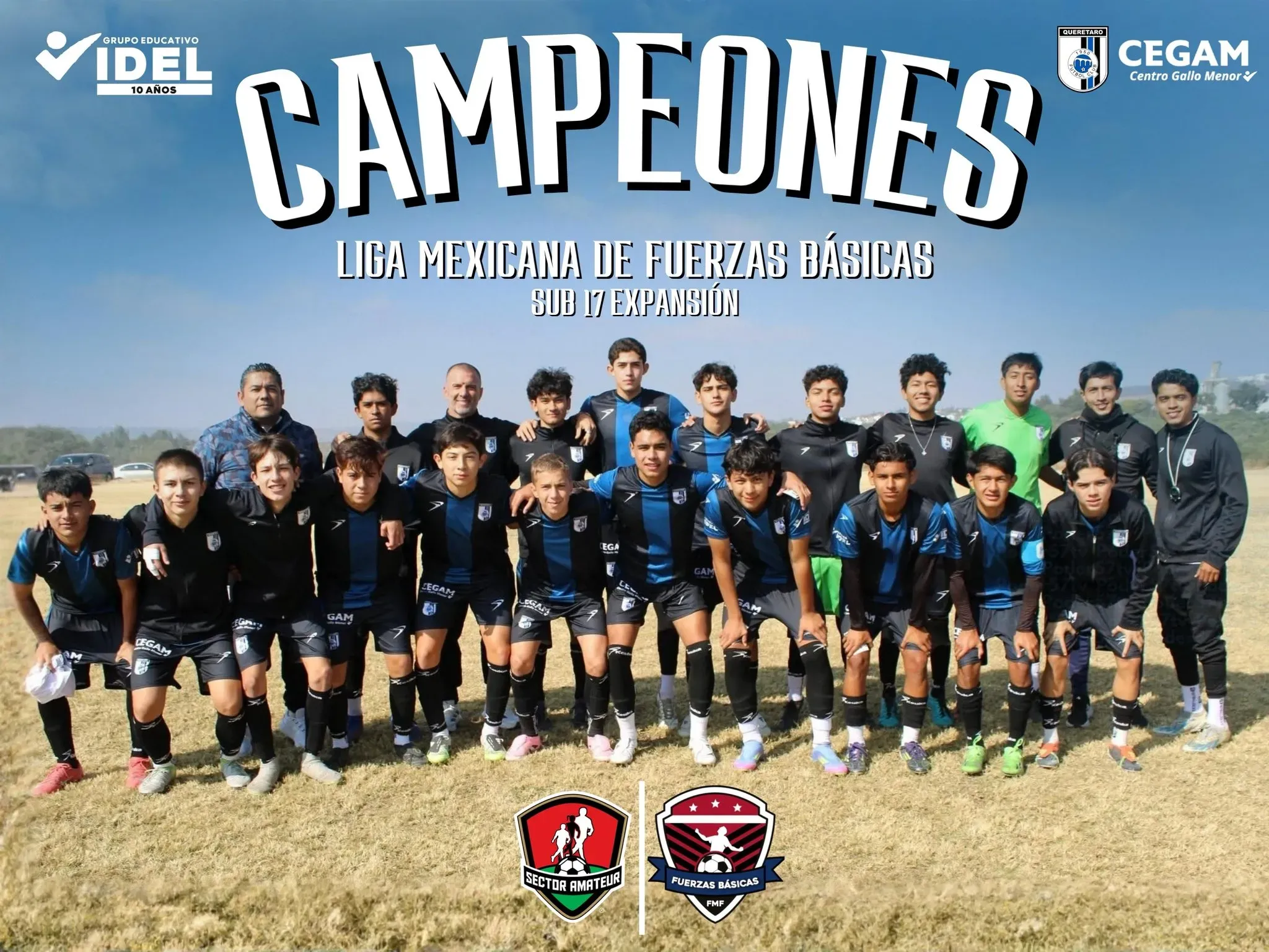 Tito Villa se consagró campeón en las fuerzas básicas de Querétaro (@TitoVilla1982)