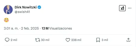 Nowitzki reaccionó a la salida de Doncic.