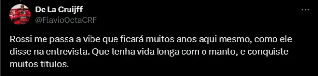Torcedor do Flamengo. Foto: Reprodução / Twitter
