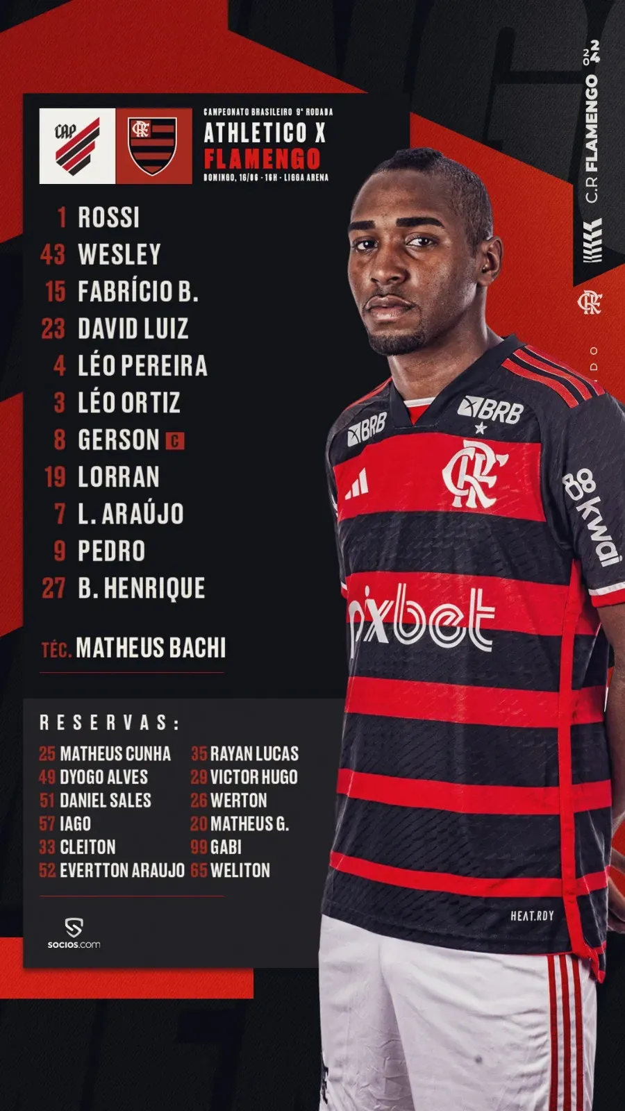 Foto: rede social X / Flamengo.