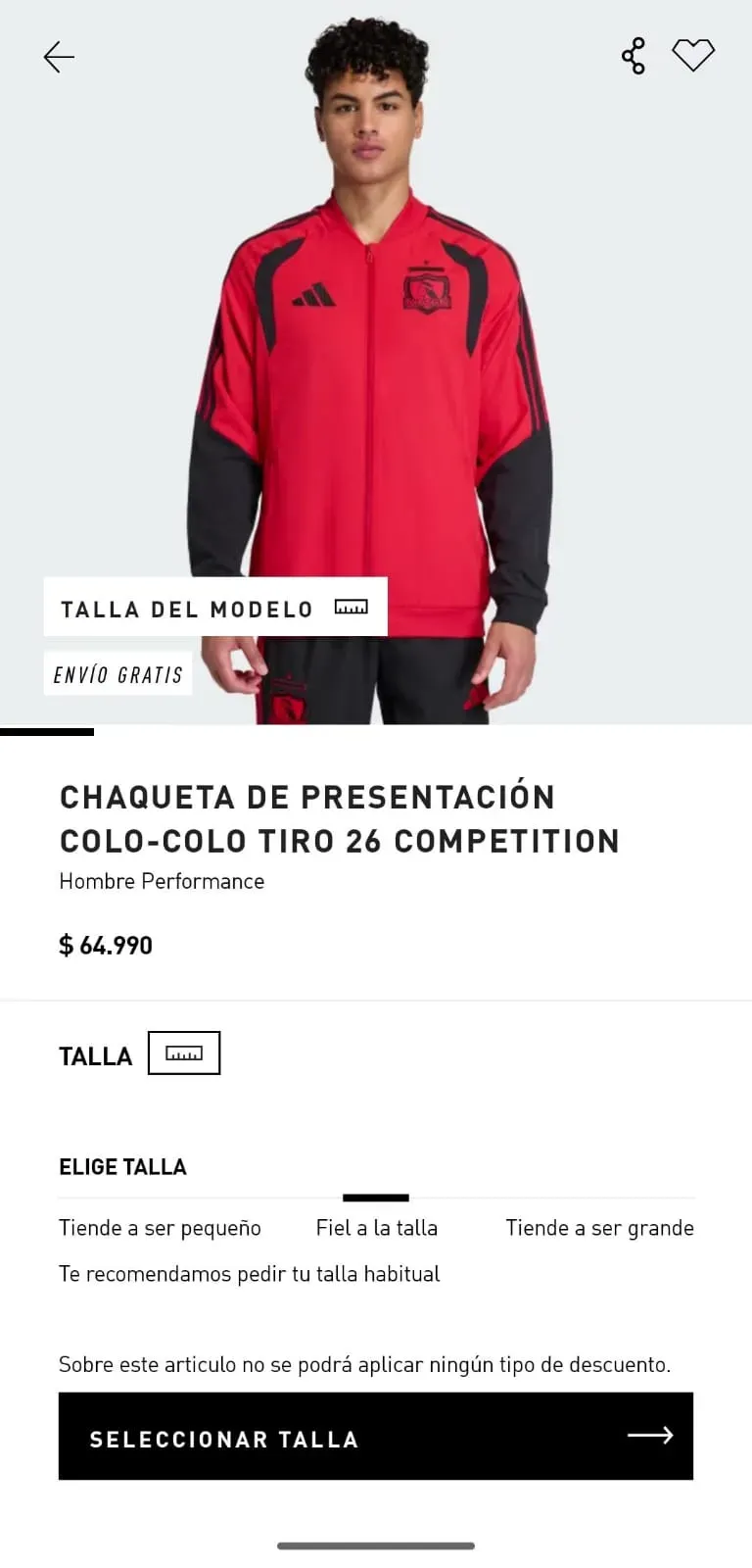 Chaqueta de entrenamiento 2026.