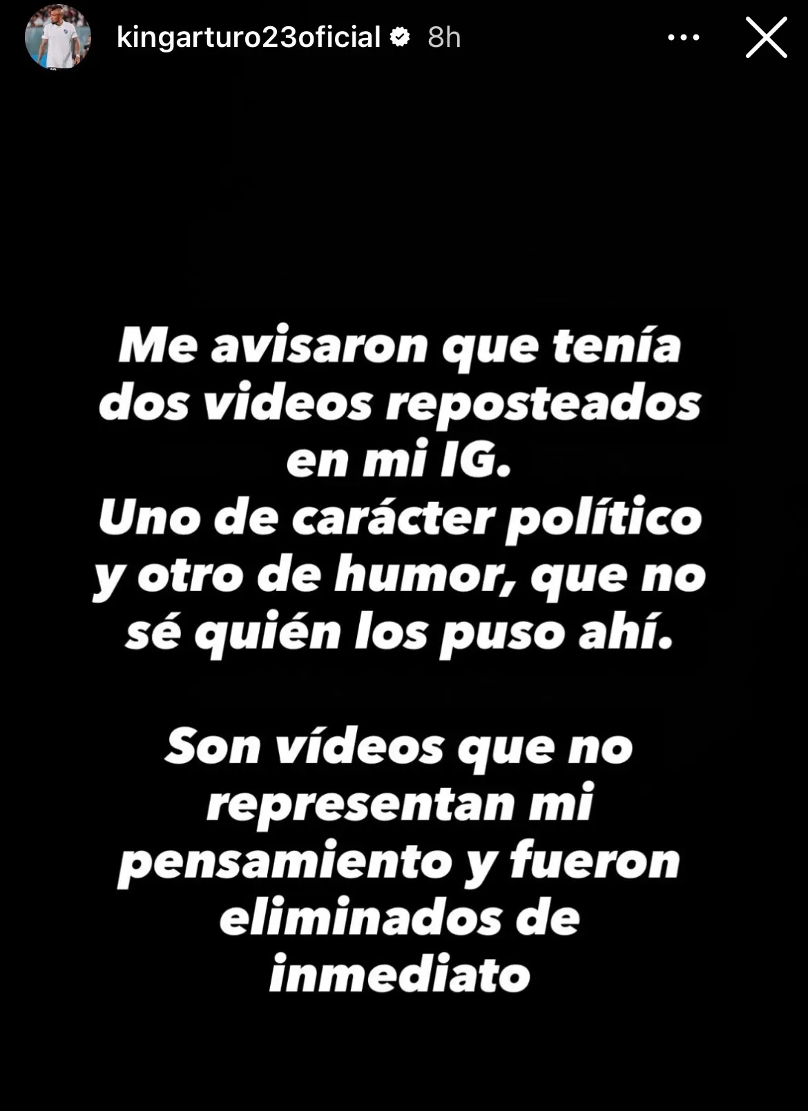 Vidal respondió por la polémica | Instagram