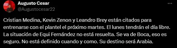 Regresan a Boca. (Captura)