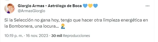 Tuit de Giorgio Armas.