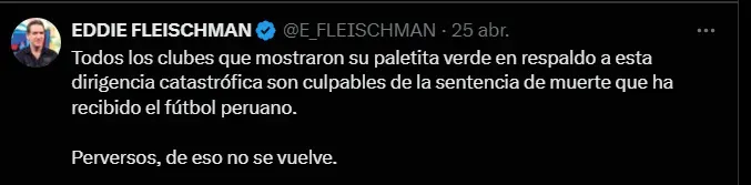 Fuente: @E_FLEISCHMAN