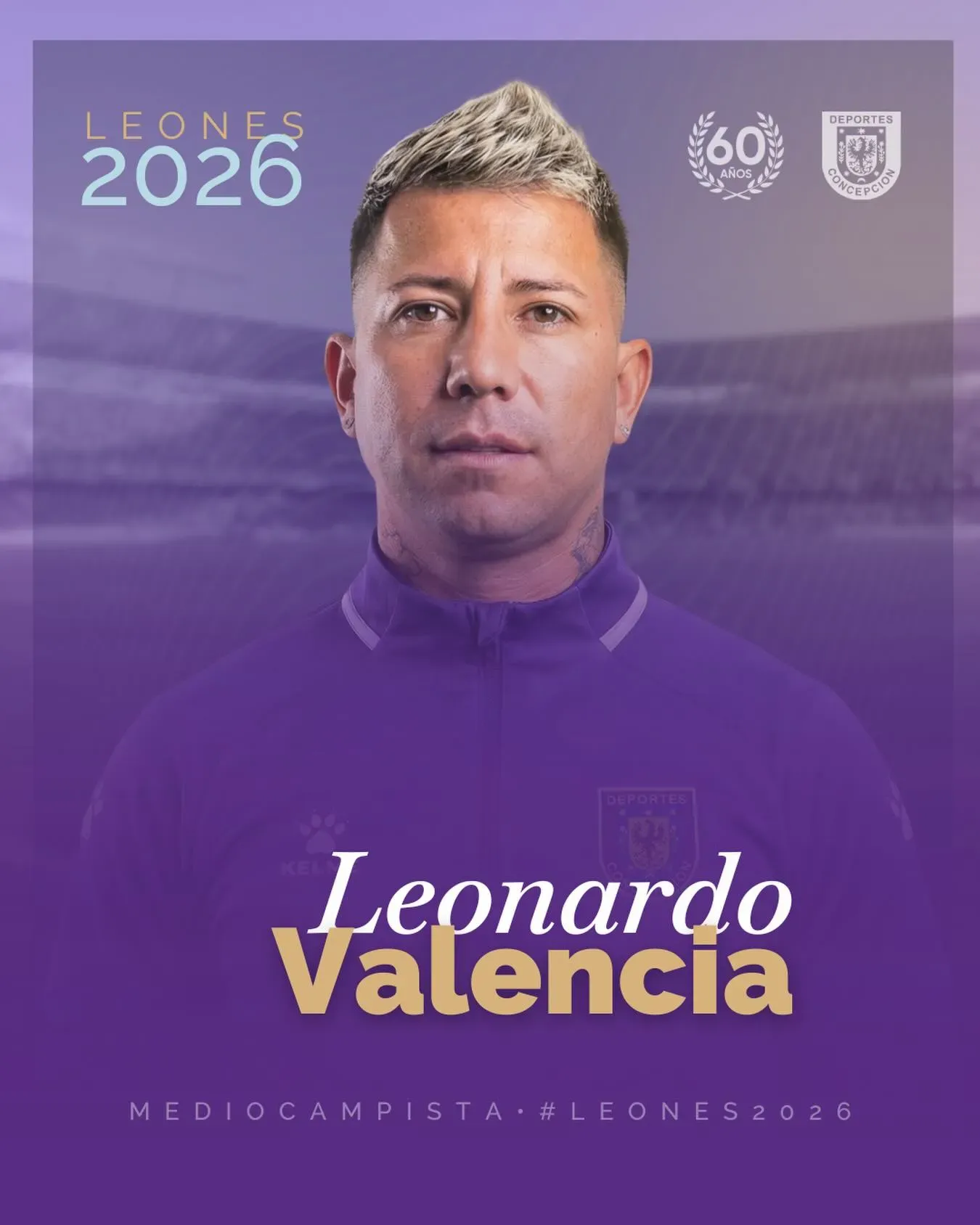 Leonardo Valencia fue el gran fichaje de Navidad de Deportes Concepción. (Foto: Instagram)