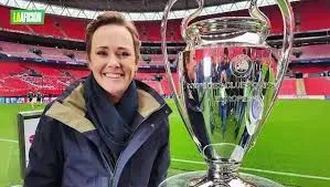 Marion Reimers, en una de las finales que cubrió [Foto: TNT Sports]