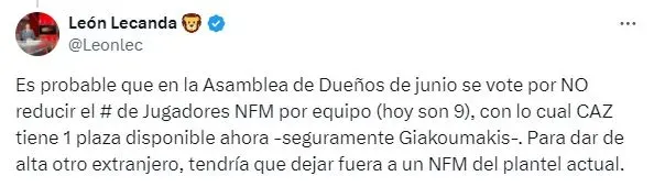 La FMF podría impedir la llegada de Giakoumakis a Cruz Azul (X)