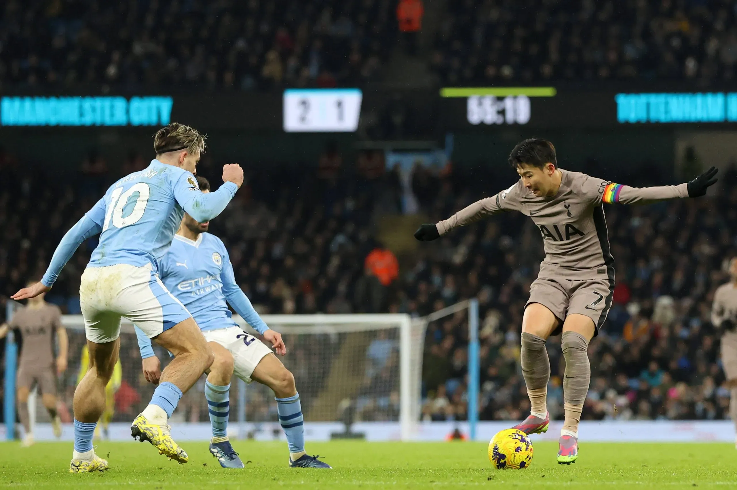 Jack Grealish vs. Tottenham.