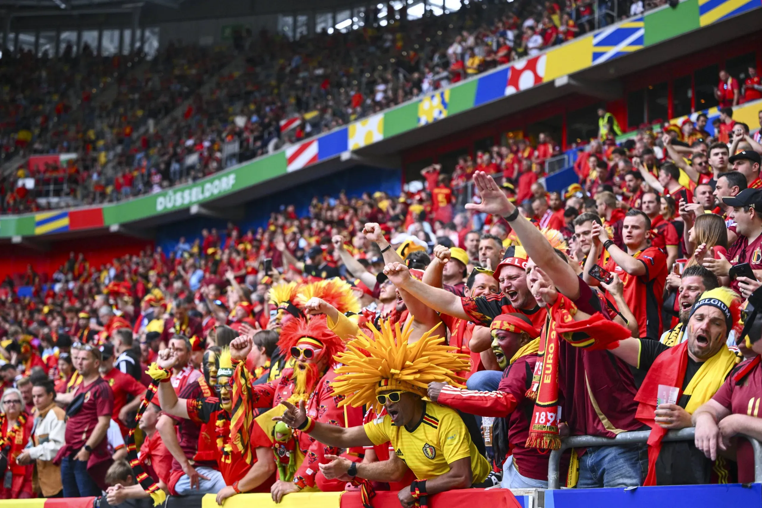 Los hinchas de Bélgica copan las tribunas. (Foto: IMAGO / Photo News).
