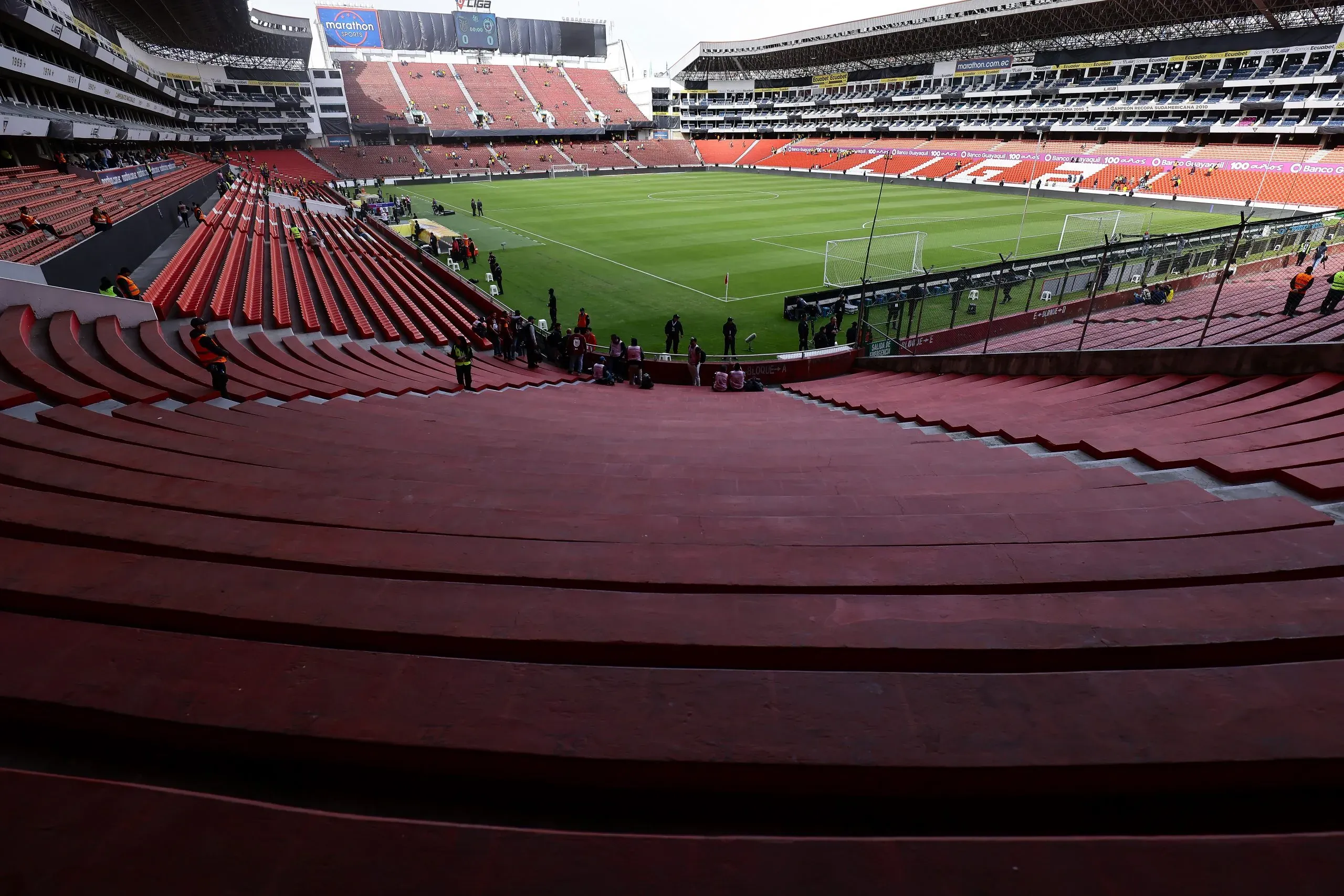 Estádio Rodrigo Paz Delgado. Foto: Franklin Jacome/Getty Images