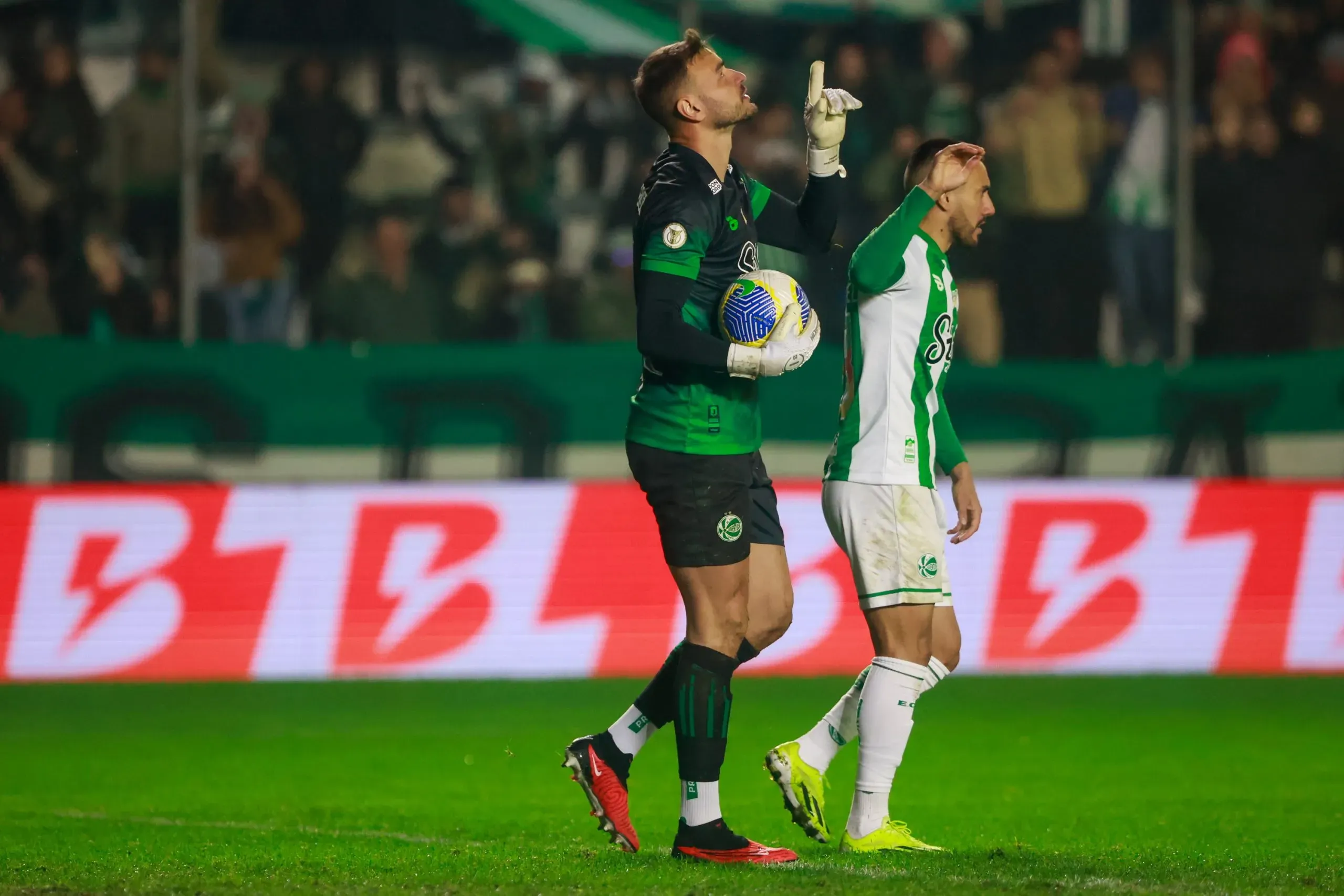 Goleiro Gabriel, melhor em campo na partida entre Juventude 1 x 1 Internacional. Foto: Luiz Erbes/AGIF