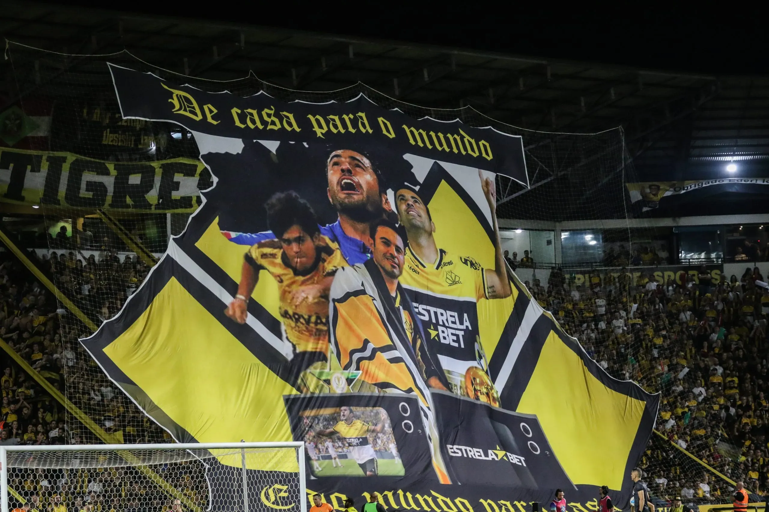 Torcida do Criciúma se despede de Eder. Foto: Leonardo Hubbe/AGIF
