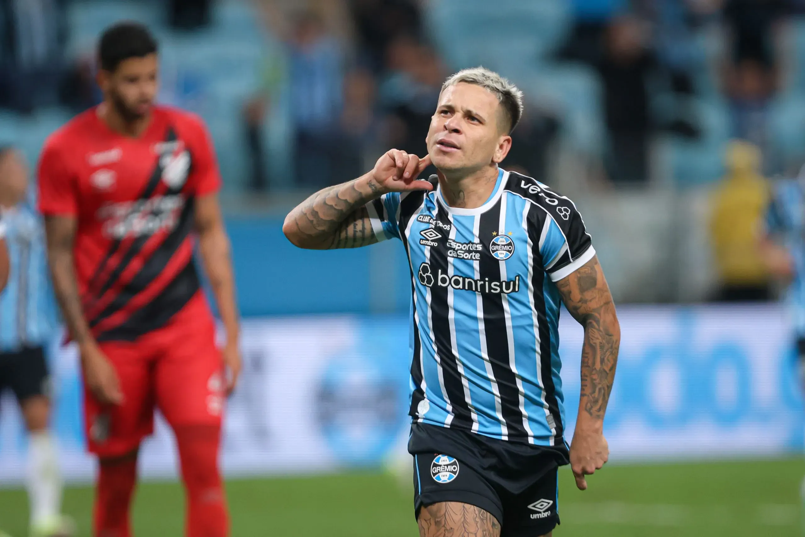 Grêmio 2 x 0 Athletico pelo Campeonato Brasileiro 2024 na Arena Grêmio. Foto: Maxi Franzoi/AGIF