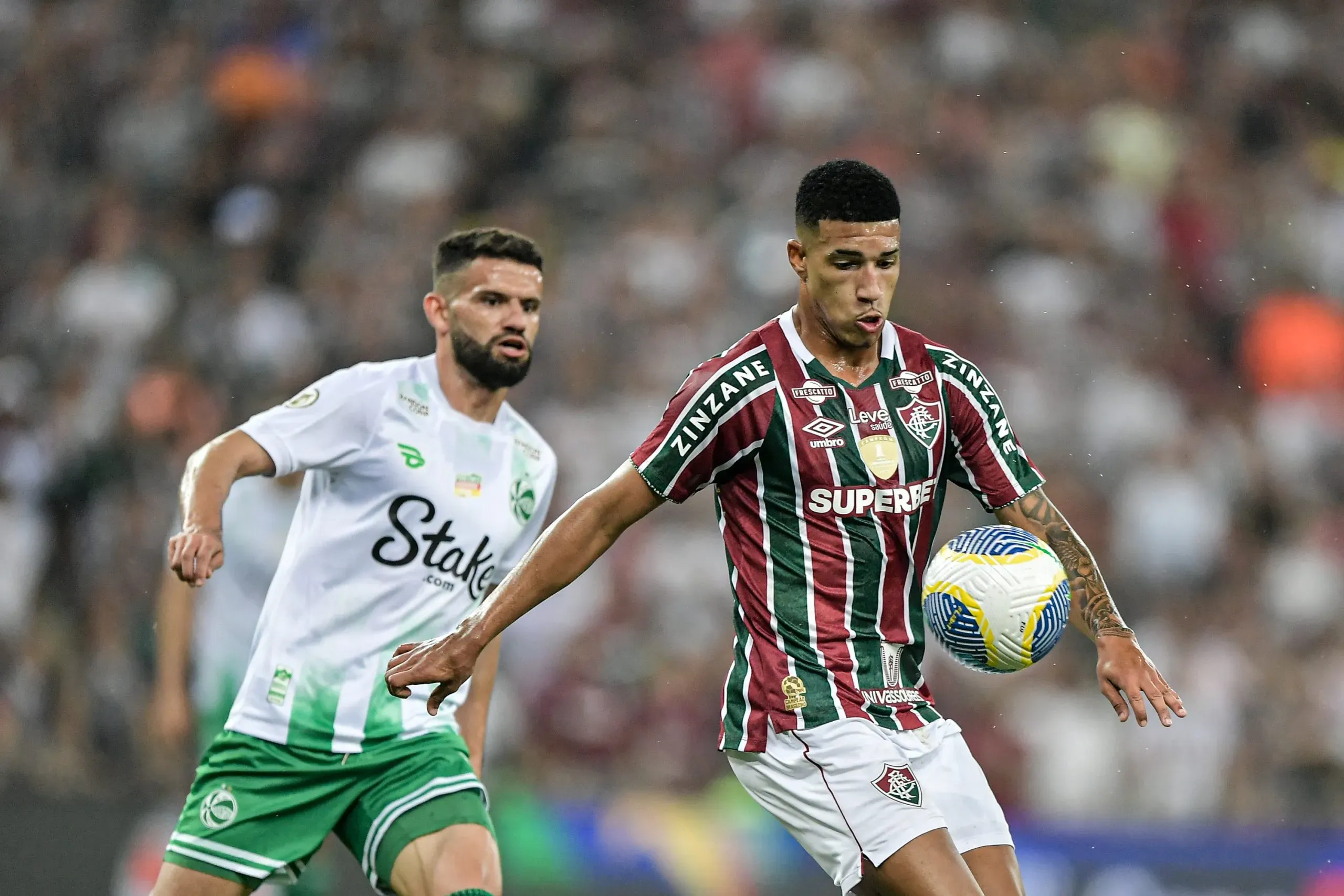 Por enquanto, o Juventude vai vencendo o Fluminense no Maracanã pelo placar de 1 a 0 na Copa Do Brasil 2024. Foto: Thiago Ribeiro/AGIF