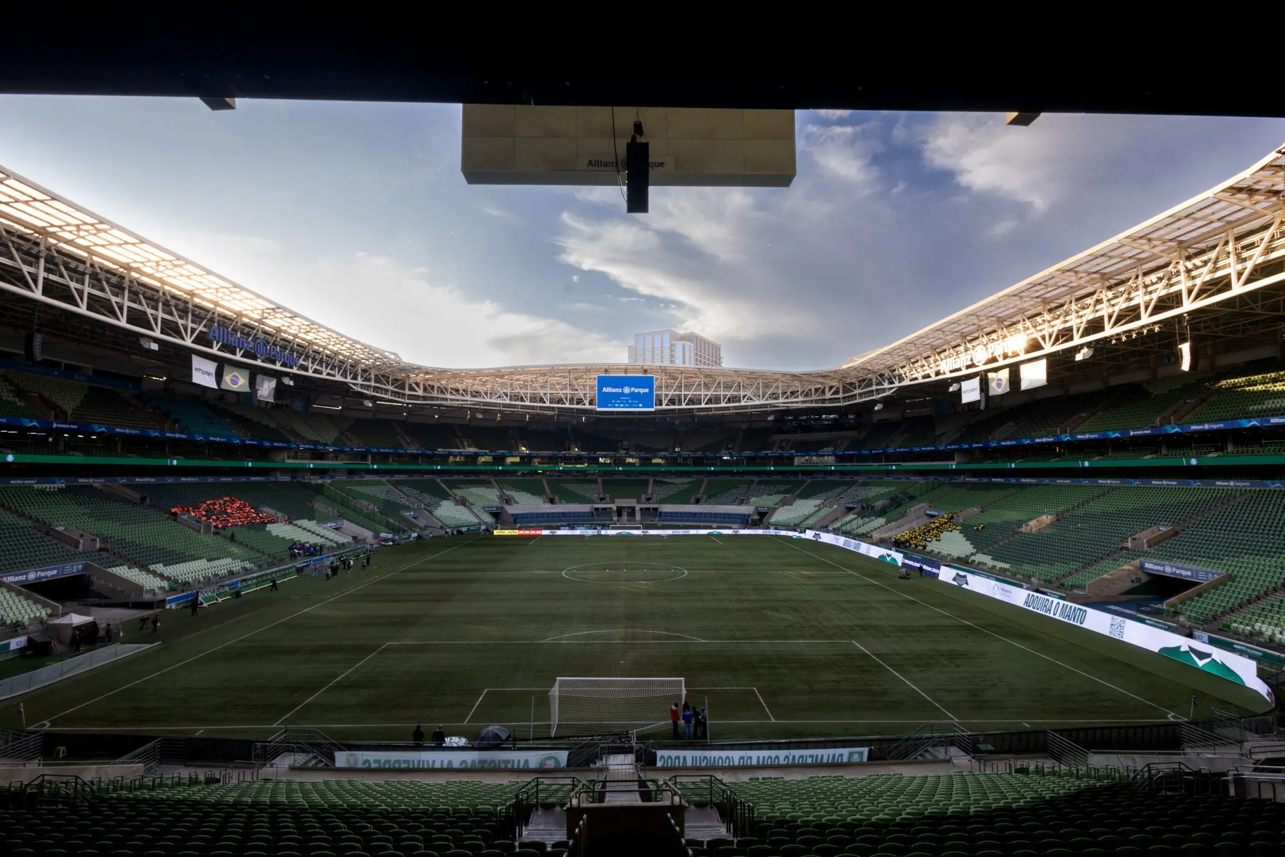 Vista geral do estadio Arena Allianz Parque para partida entre Palmeiras e Corinthians pelo campeonato Brasileiro A 2024. Foto: Ettore Chiereguini/AGIF