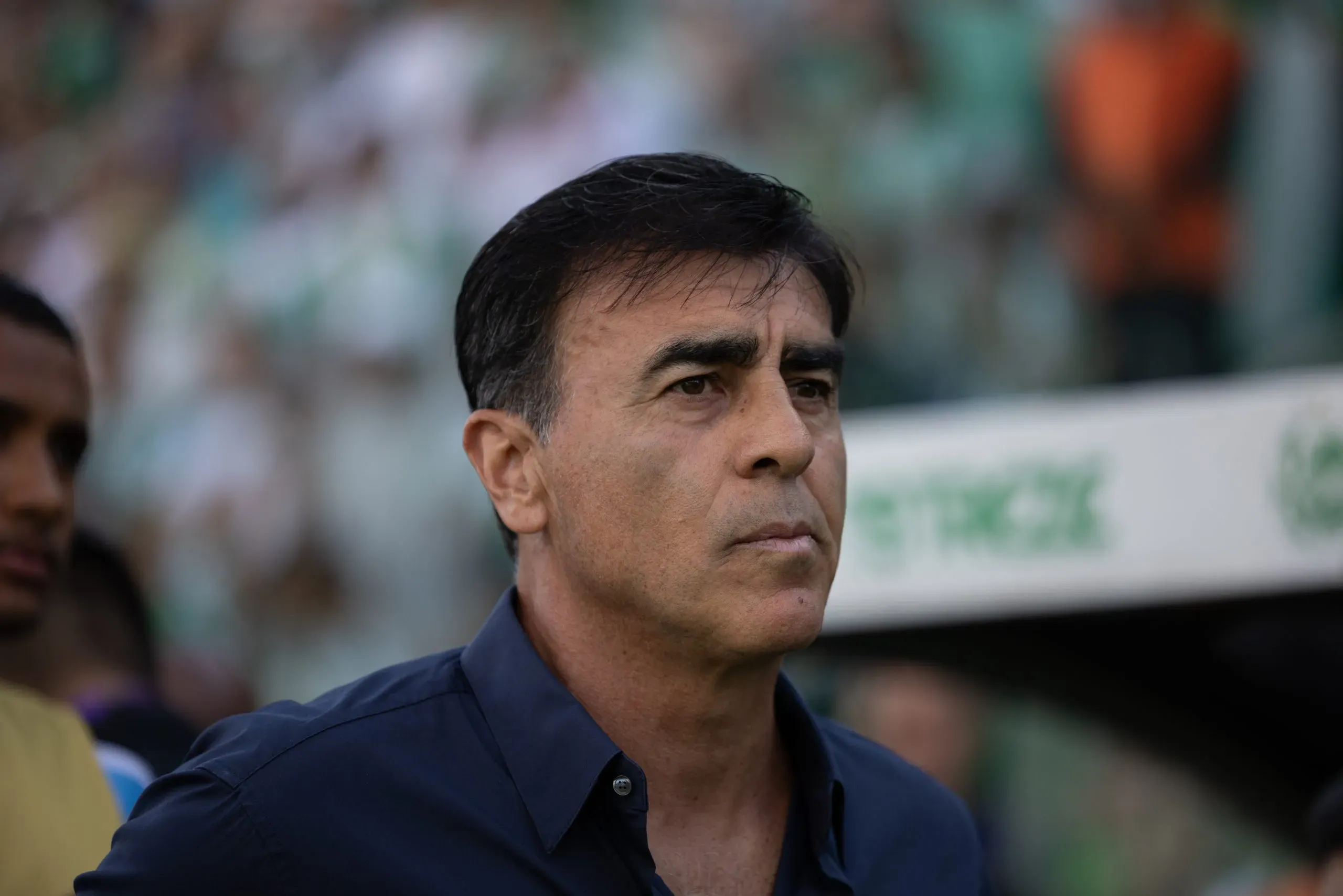Gustavo Quinteros tecnico do Gremio durante partida contra o Juventude no estadio Alfredo Jaconi pelo campeonato Gaucho 2025. Foto: Liamara Polli/AGIF