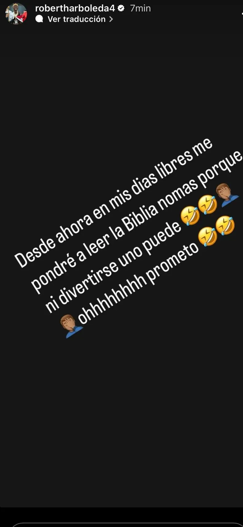 La reacción de Arboleda, uno de los protagonistas del carrete en Ecuador.