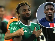 Dembélé confesó como Saint-Maximin lo impresionó jugando