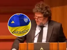VIDEO | La reacción de Javier Milei al ver una camiseta de Boca en EEUU