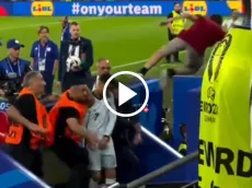 Cristiano Ronaldo casi protagoniza una tragedia en la Eurocopa: un fan se lanzó de la tribuna y no lo aplastó de milagro