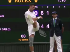 Así reaccionaron en Wimbledon al triunfo de Inglaterra en pleno partido de Djokovic