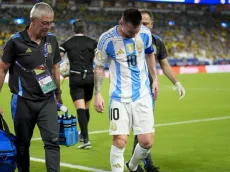 Alarma por el tobillo de Lionel Messi: la jugada que lo sacó de la final