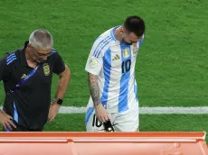 Así quedó el tobillo de Lionel Messi tras la lesión que lo sacó de la final Argentina vs. Colombia