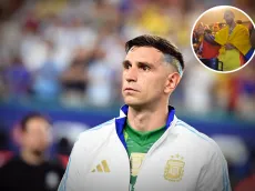 No se vio en TV: el insulto de Maluma al Dibu Martínez en la final de la Copa América entre Argentina y Colombia