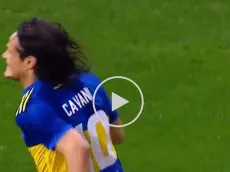 VIDEO | El alucinante golazo de Cavani para que Boca le gane a Banfield