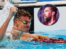 La inesperada reacción de Michael Phelps cuando Léon Marchand le rompió su récord olímpico en París 2024