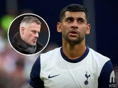 La despiadada crítica de Jamie Carragher al Cuti Romero tras la derrota de Tottenham vs. Arsenal