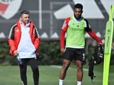 La foto de Gallardo y Borja después del cruce ante Atlético Tucumán