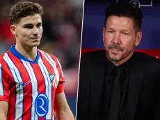 El Cholo Simeone recibió una ola de críticas por la posición de Julián Álvarez