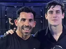 Cumbre Xeneize: el particular encuentro entre Franco Colapinto y Carlos Tevez en un partido de pádel