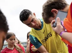Cristiano tem dia de goleiro com Seleção de Portugal