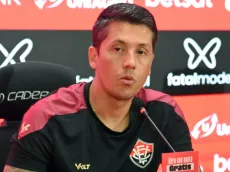 Carpini, treinador do Vitória, analisa jogo contra Fluminense
