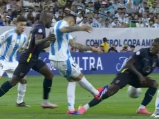 ¡Sin sanción! El terrible planchazo de Romero en partido de Argentina vs. Ecuador