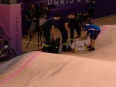 Durísima caída de Carlos Ramírez en el BMX de París 2024