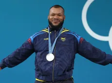 Yeison López celebró como CR7 su medalla de plata en París 2024