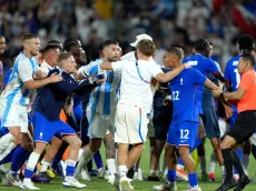 Paris 2024: Brawl between France and Argentina players after final whistle