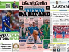 Las duras tapas de los diarios italianos con su selección tras quedar eliminado de la Eurocopa: “Vergüenza”