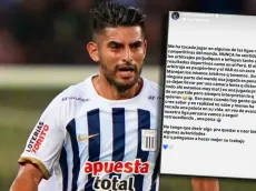 Carlos Zambrano y su mensaje por el robo sufrido Alianza Lima ante Atlético Grau