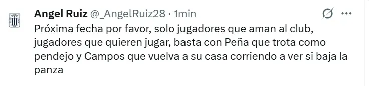 Hinchas de Alianza criticaron a Peña. (Foto: Producción Bolavip)