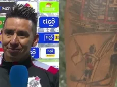 Inédito: el jugador de Nacional Potosí que es hincha de River y mostró su tatuaje en La Bombonera